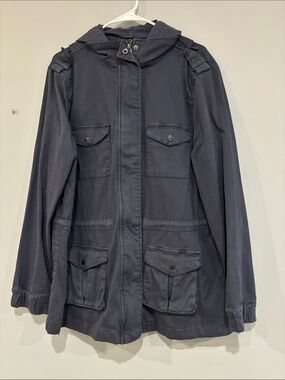 Tinsel Utility Jacket in Navy Blue